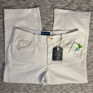 Democracy Ab Solution Skyrise White Wide Leg Jeans Sz 16 NWT | White Wide Jeans-